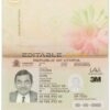 Authentic Utopia PSD Passport Template