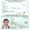 Authentic Uzbekistan PSD Passport Template