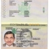 Authentic Zambia PSD Passport Template