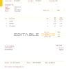 USA DHL invoice template in Word and PDF format, fully editable
