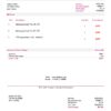 USA Deutsche Telecom invoice template in Word and PDF format, fully editable