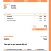 USA Didi Chuxing invoice template in Word and PDF format, fully editable
