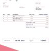 USA Disney invoice template in Word and PDF format, fully editable