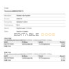 USA Facebook invoice template in Word and PDF format, fully editable