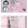 Fake Belgium Driver License Template (version 2) | PSD Layer-Based