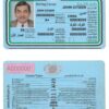 Fake Jordan Driver License Template | PSD Layer-Based
