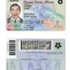 Fake USA Alaska state Driver License Template | PSD Layer-Based
