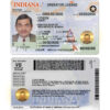 Fake USA Indiana Driver License Template | PSD Layer-Based