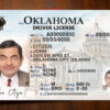 Fake USA Oklahoma Driver License Template (2020 – present, photolook) | PSD Layer-Based