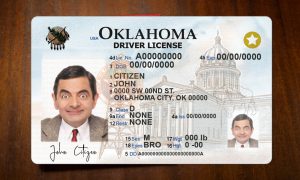 USA Editable Templates 8 Fake USA Oklahoma Driver License Template (2020 – present, photolook)