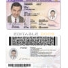 Fake USA Virginia Driver License Template | PSD Layer-Based