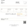 USA Gucci invoice template in Word and PDF format, fully editable