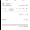 USA Huawei invoice template in Word and PDF format, fully editable