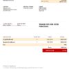 USA MasterCard invoice template in Word and PDF format, fully editable
