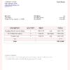USA Pick Your Bags Travels invoice template in Word and PDF format, fully editable
