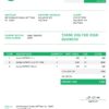 USA Spotify invoice template in Word and PDF format, fully editable