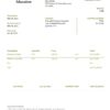 USA St David’s Modern Education invoice template in Word and PDF format, fully editable