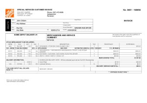 USA Editable Templates 12 USA The Home Depot invoice template in Word and PDF format, fully editable