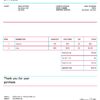 USA Tik Tok invoice template in Word and PDF format, fully editable