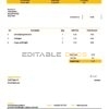 USA UPS invoice template in Word and PDF format, fully editable