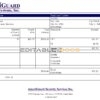 USA AmeriGuard Security Services Inc security company pay stub Word and PDF template