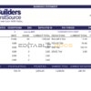 USA building materials earning statement template in Word and PDF format