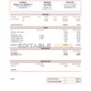 USA Thermo Fisher Scientific laboratory instruments company pay stub Word and PDF template