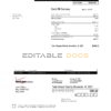 USA Verizon invoice template in Word and PDF format, fully editable
