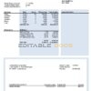 USA building company earning statement template in Word and PDF format
