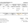 USA Texas commercial cleaning company earnings statement template in Word and PDF format