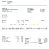 USA California design & landscaping services company pay stub template in Word and PDF format