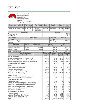 USA educational company employee sheet template in Word and PDF format, version 2