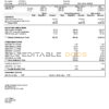 USA educational earning statement template in Word and PDF format