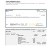 USA financial company employee sheet template in Word and PDF format, version 3