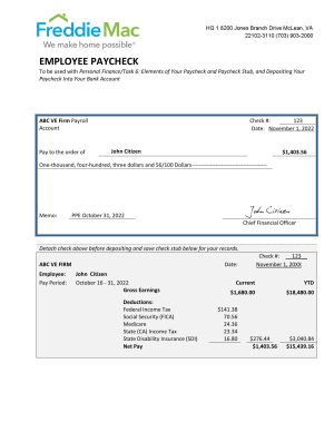 USA financial company employee sheet template in Word and PDF format, version 3