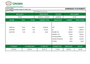 USA Editable Templates 2 USA packaging company employee sheet template in Word and PDF format