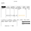 USA social service company employee sheet template in Word and PDF format