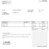 USA John Rental Services invoice template in Word and PDF format, fully editable