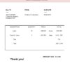 USA Portland Construction invoice template in Word and PDF format, fully editable