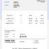 USA Prestige Services invoice template in Word and PDF format, fully editable