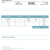 USA The Elysium invoice template in Word and PDF format, fully editable