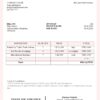 USA Tony Enterprises invoice template in Word and PDF format, fully editable