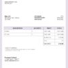 USA Travel Co. invoice template in Word and PDF format, fully editable