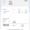 USA Unist invoice template in Word and PDF format, fully editable