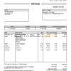 United Kingdom H I Auto Services Ltd invoice Word and PDF template, fully editable