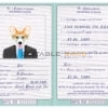 Afghanistan dog Fake PSD Passport | Instant Download