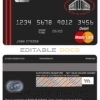 Editable Albania Bank of Albania bank mastercard debit card Templates in PSD Format