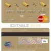 Editable Albania ProCredit bank mastercard debit card Templates in PSD Format