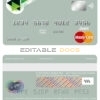 Editable Algeria Banque nationale d’Algérie (BNA) bank mastercard debit card Templates in PSD Format