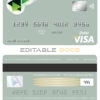 Fillable Algeria Banque nationale d’Algérie (BNA) bank visa card debit card Templates | Layer-Based PSD